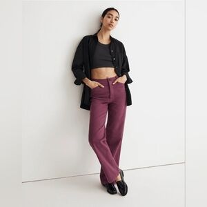 Madewell The Emmett Wide-Leg Pant: Garment Dyed Edition